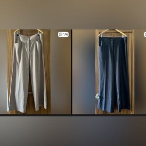 *BUNDLE* Women's Gray/Black and Tan Trousers both with pinstripes